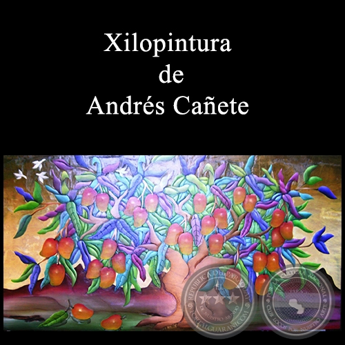 Árbol - Xilopintura de Andrés Cañete